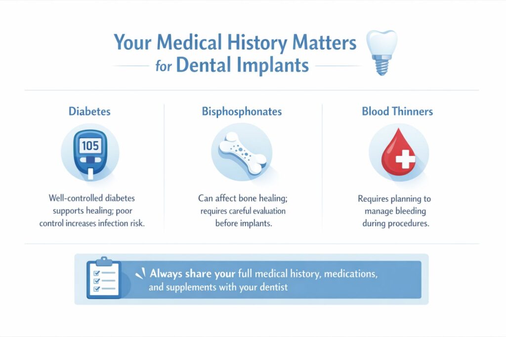 medical history matters for dental implants